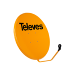 Pack of 10 Televes ISD Offset dish 63cm Aluminium 36.2 dBi Orange