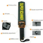 SUPER SCANNER HAND HELD SECURITY METAL DETECTOR - Image 2