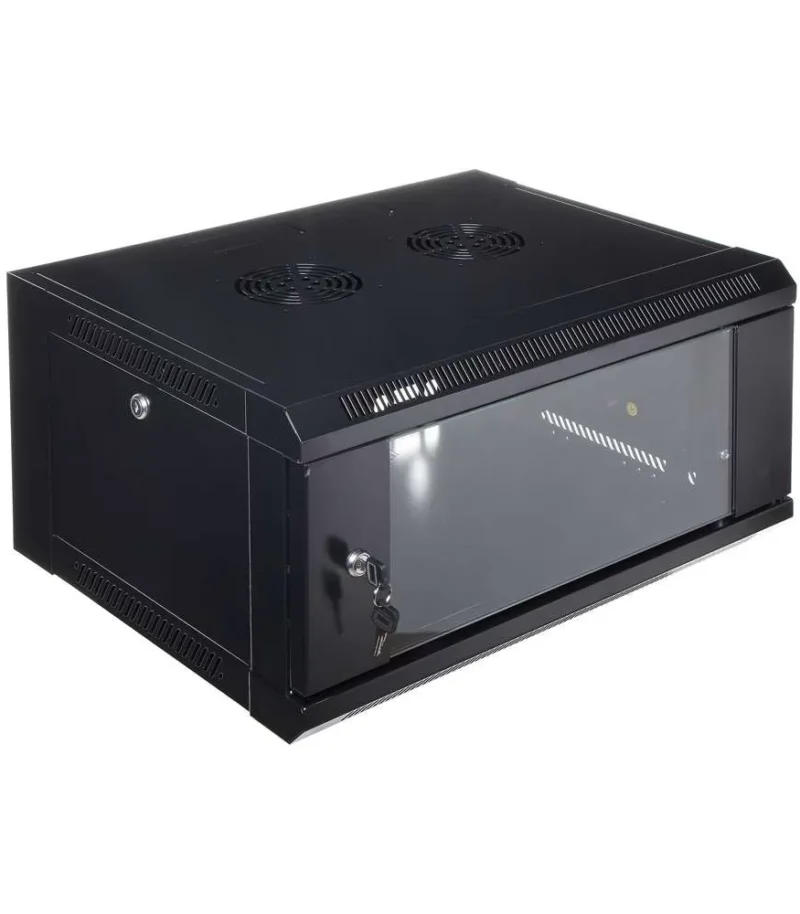 4U 600 x 450 Wall Mount Rack Single Section Cabinet with Fan