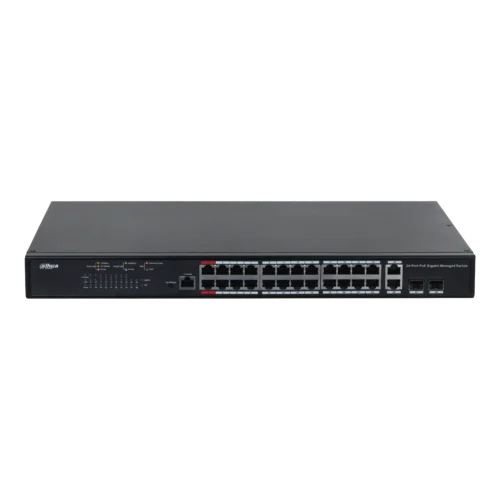 PFS4226-24GT-370 - Dahua 26-Port Managed Gigabit Switch with 24-Port PoE