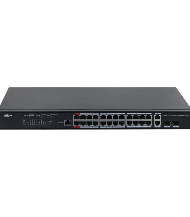PFS4226-24GT-370 - Dahua 26-Port Managed Gigabit Switch with 24-Port PoE