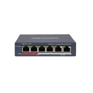 DS-3E0106P-E/M(B) - 4 Port Fast Ethernet Unmanaged POE Switch