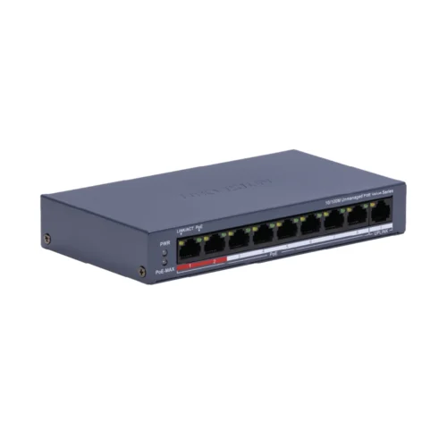 DS-3E0109P-E/M(C) - 8 Port Fast Ethernet Unmanaged POE Switch - Image 2