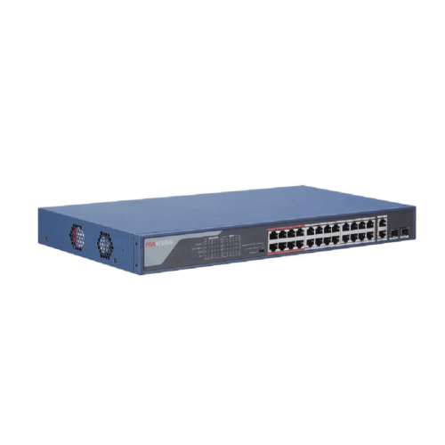 DS-3E0326P-E(B) -  24 Port Fast Ethernet Unmanaged POE Switch - Image 2