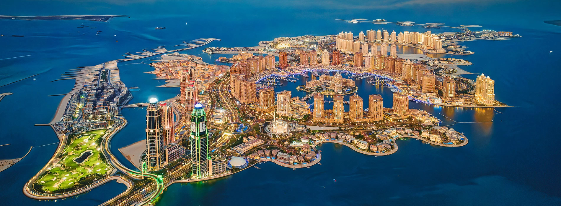 Professional CCTV Installation at Pearl Qatar by Aman Link Security