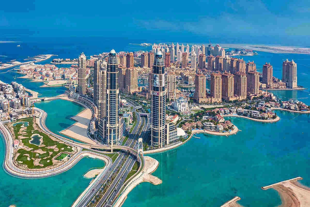 Professional CCTV camera installation at Pearl Qatar luxury apartment