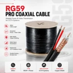 RG59 Pro Coaxial Cable with Power - 305m CCTV Installation Grade