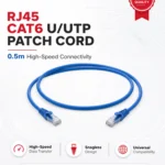 RJ45 CAT6 U/UTP High-Speed Patch Cord - 0.5m