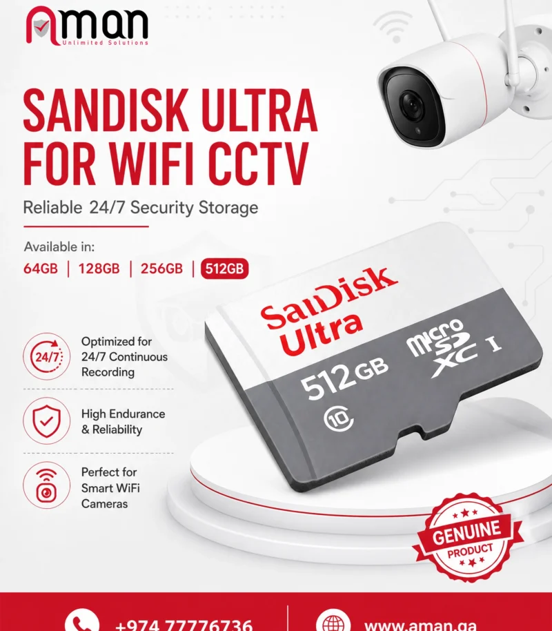 SanDisk Ultra MicroSDXC - Reliable 24/7 Security Storage